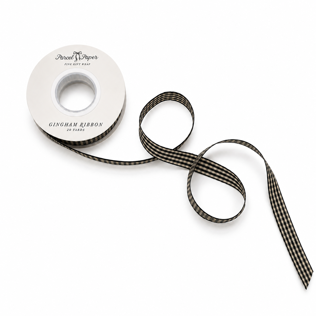 'Black' Gingham Ribbon