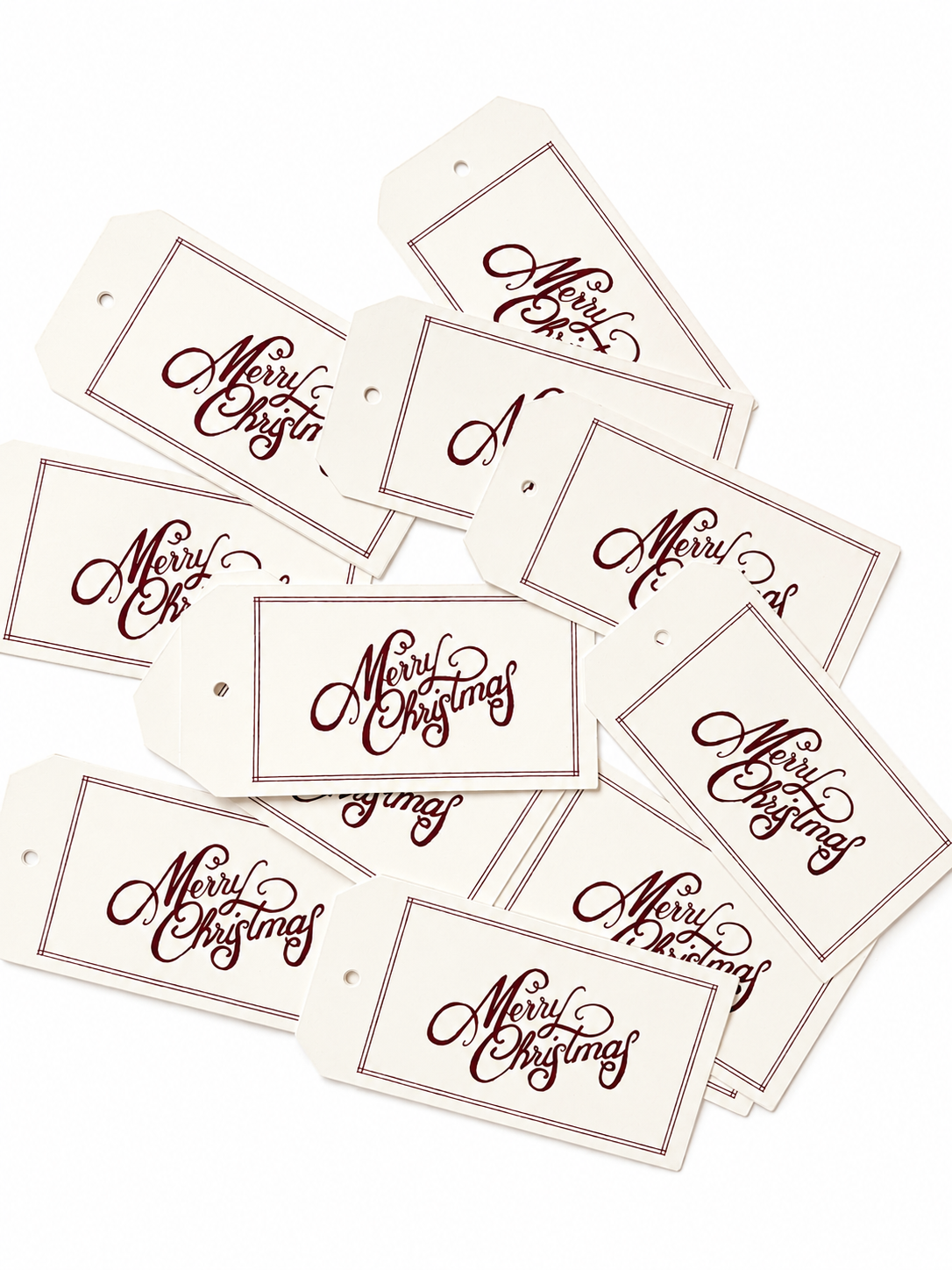 'Merry Christmas' gift tags