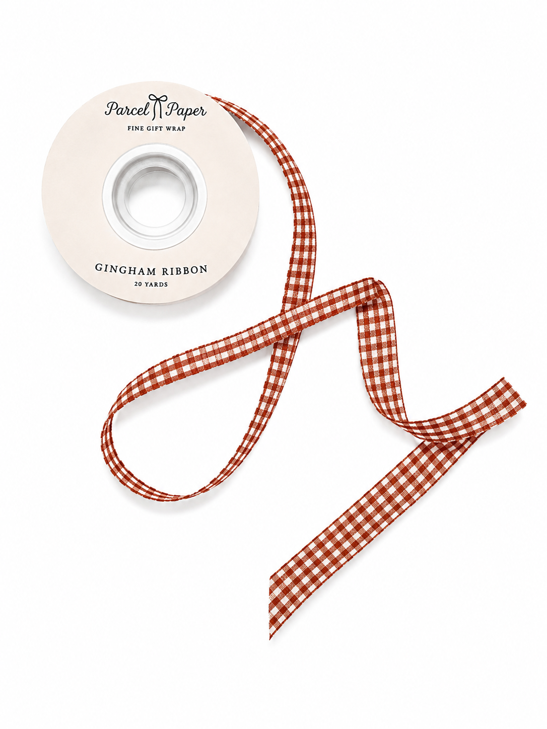 'Copper' Gingham Ribbon