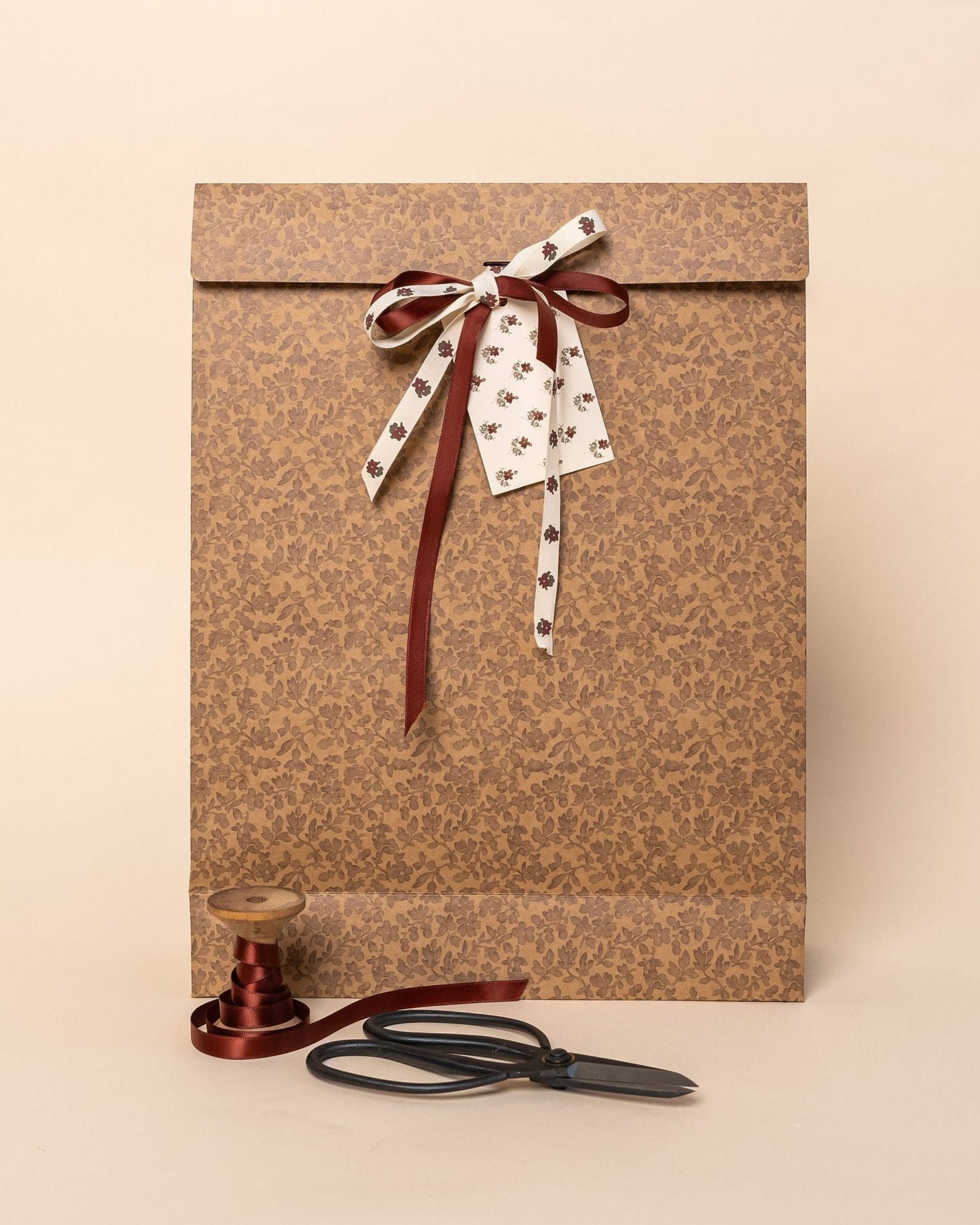 'Cordovan Floral' Cotton Ribbon