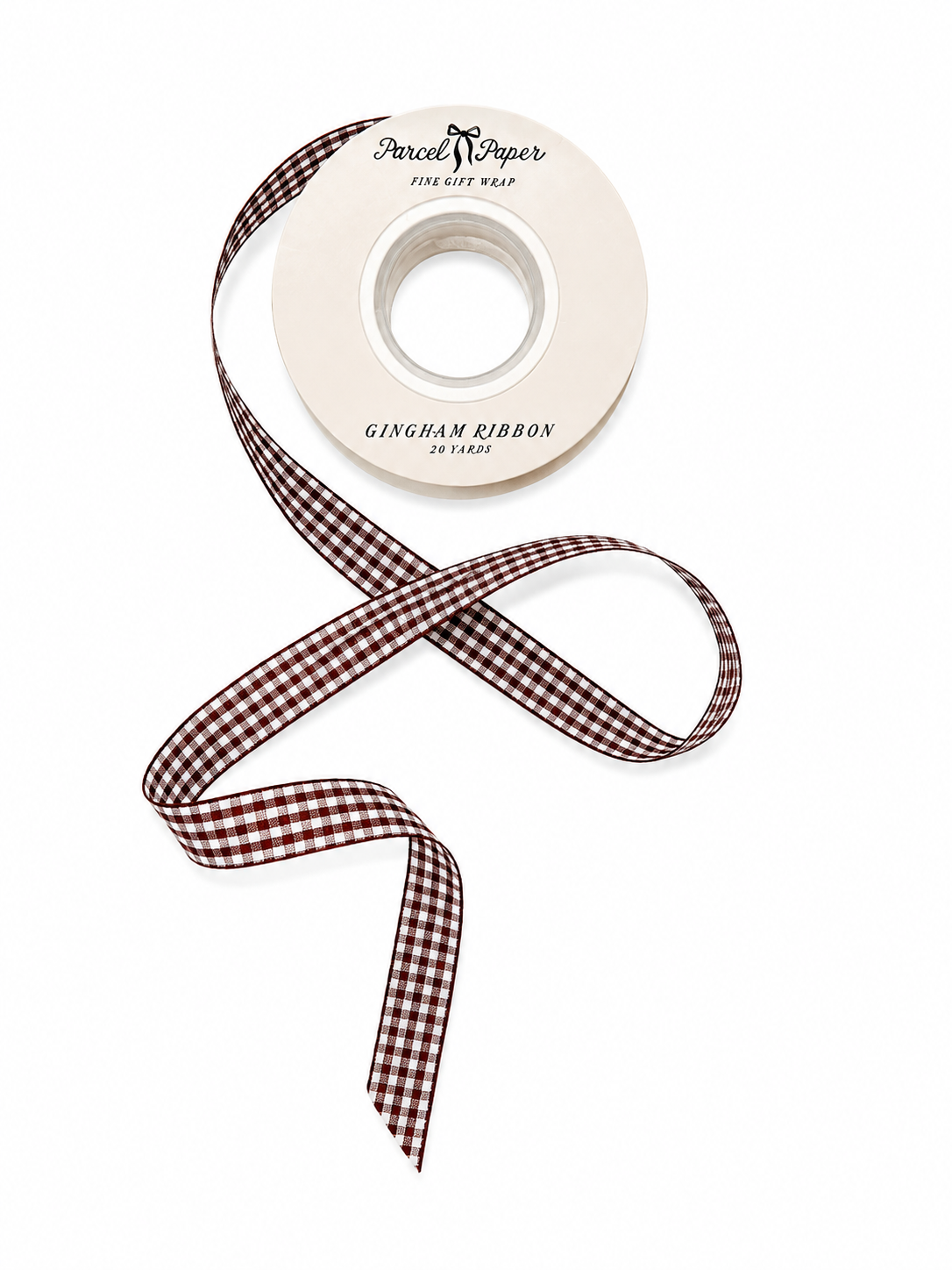 'Rum Raisin' Gingham Ribbon