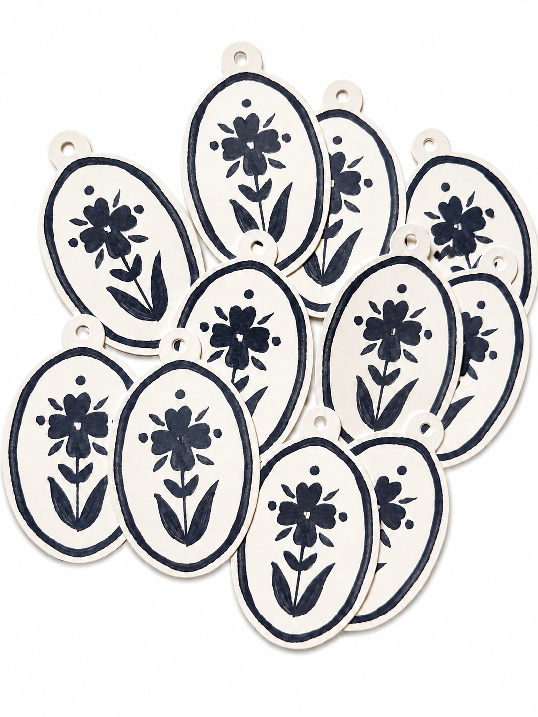 'Delft Bloom' gift tags