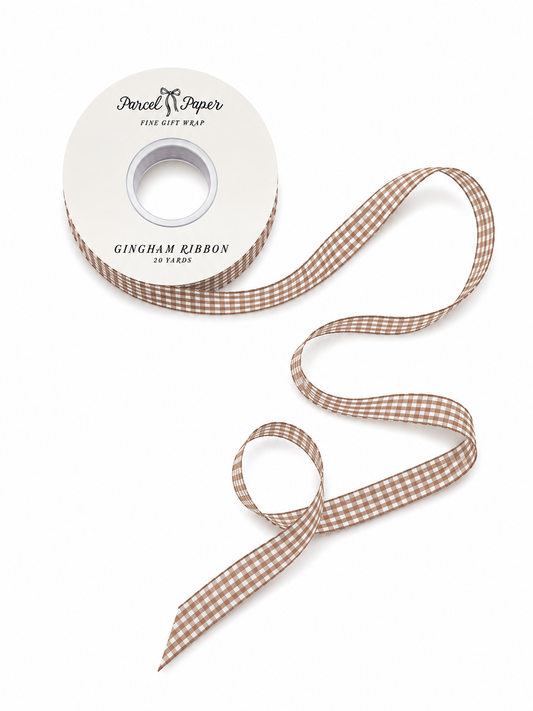 'Teddy' Gingham Ribbon