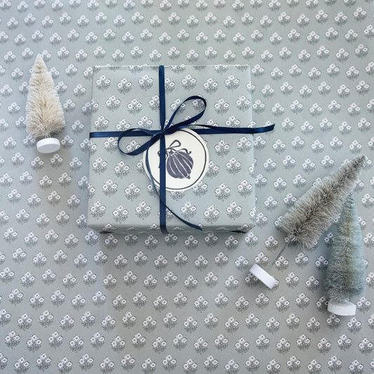 'Evergreen Topiary' wrapping paper roll