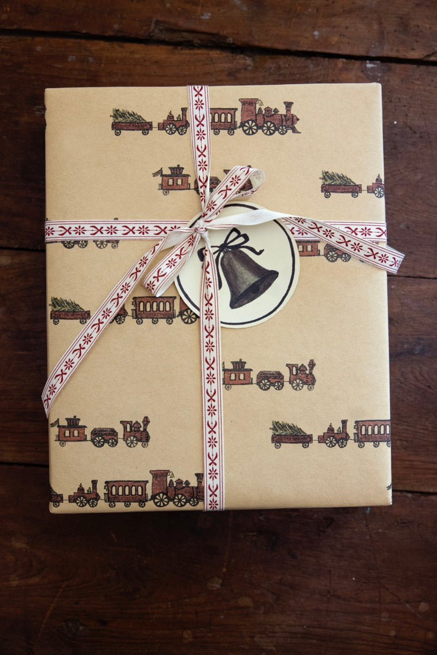 'Toy Trains' wrapping paper roll
