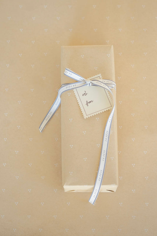 'Dainty Dot' Kraft wrapping paper roll