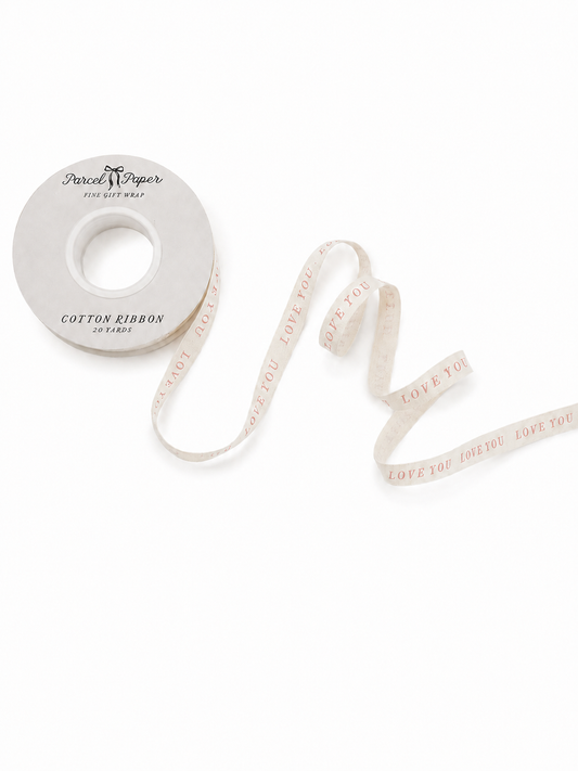 'Love You' Cotton Ribbon