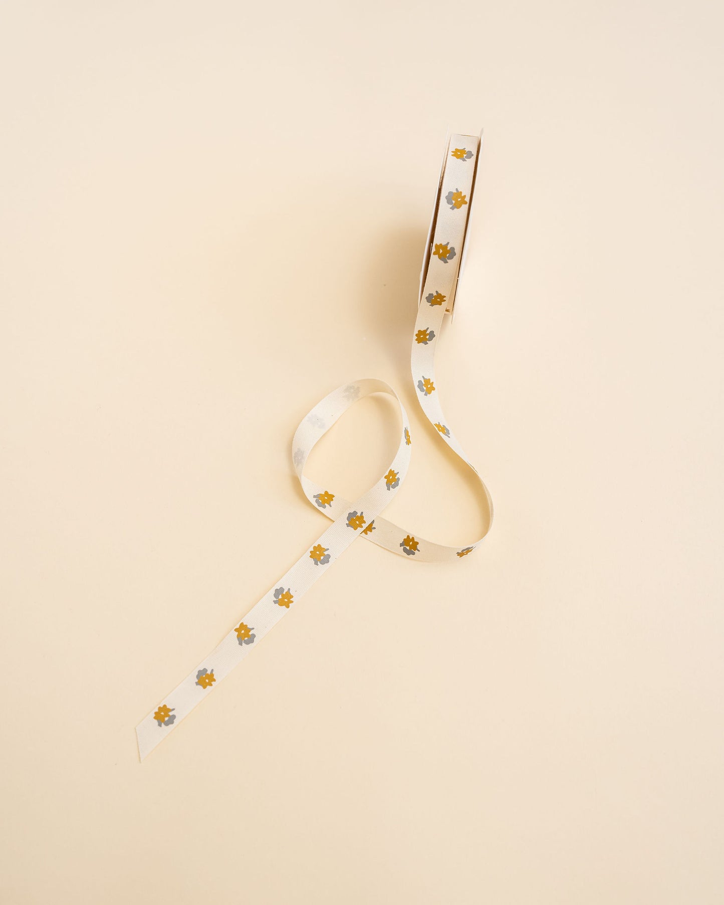'Gold Floral' Cotton Ribbon