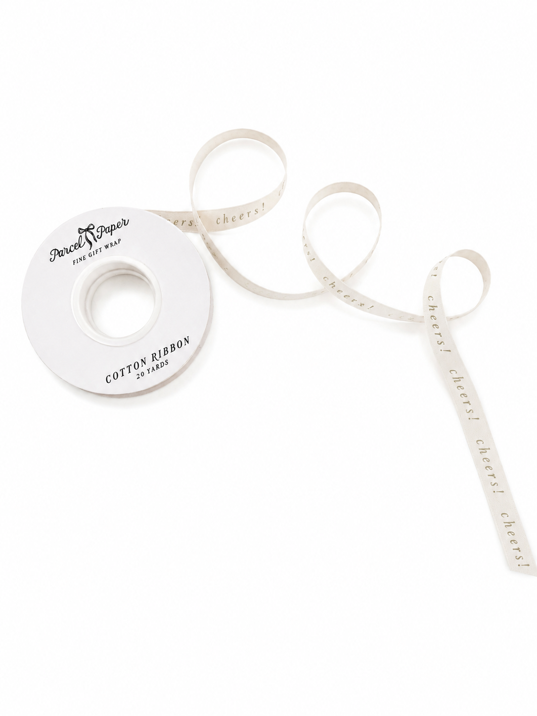 'Cheers!' Cotton Ribbon