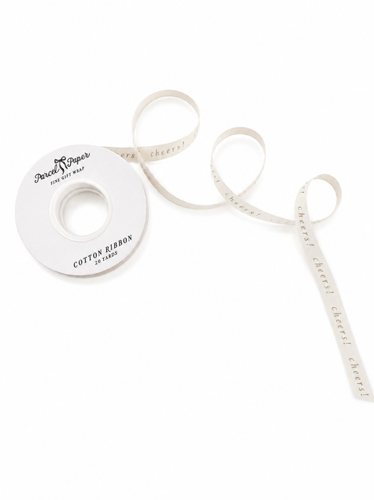 'Cheers!' Cotton Ribbon
