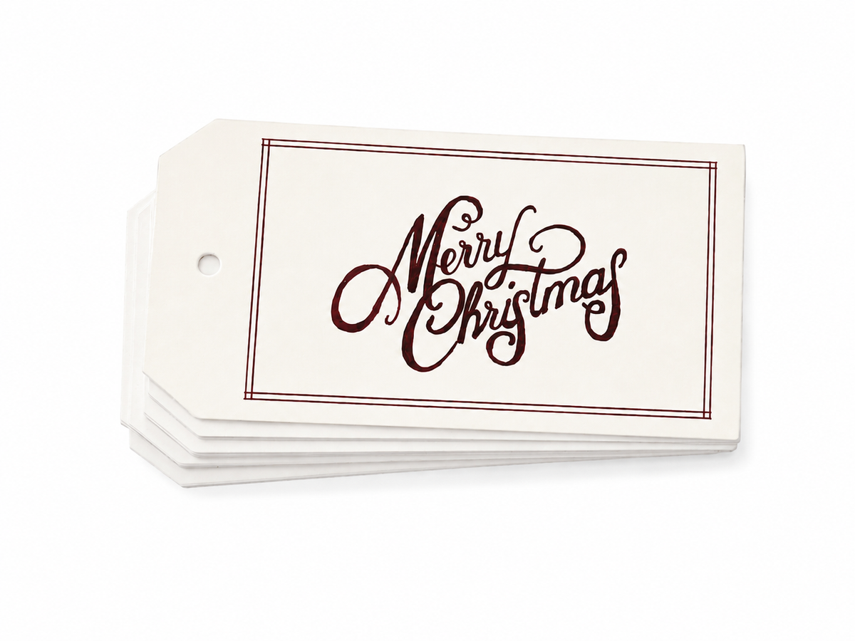 'Merry Christmas' gift tags