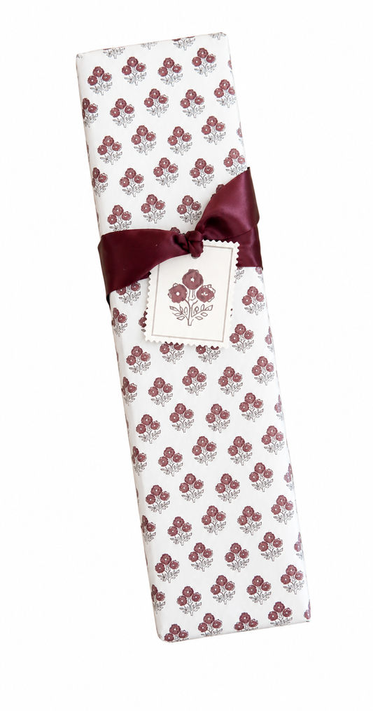 'Cranberry Topiary' wrapping paper roll