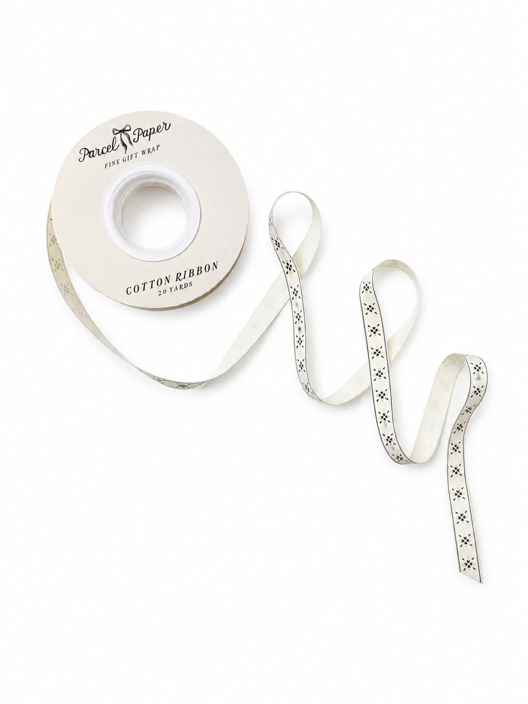 'Snowfolk' cotton ribbon