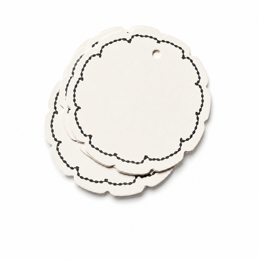 'Shallow Scallop' gift tags