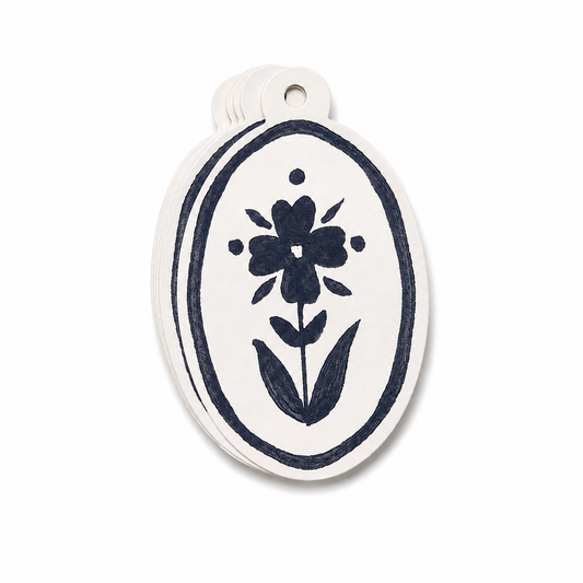 'Delft Bloom' gift tags