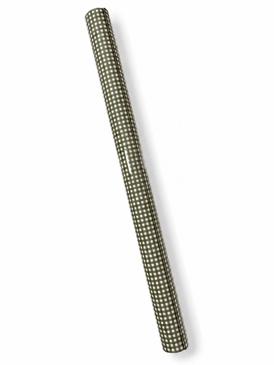 'Evergreen Check' wrapping paper roll