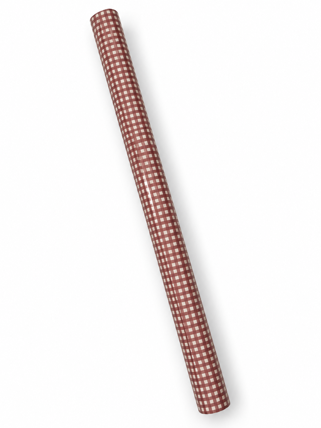 'Cranberry Check' wrapping paper roll