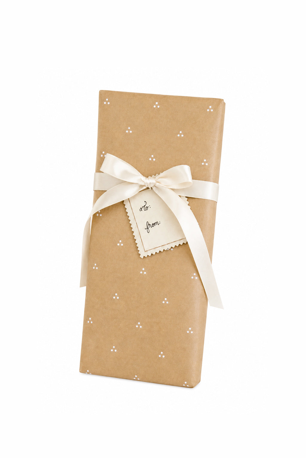'Dainty Dot' Kraft wrapping paper roll