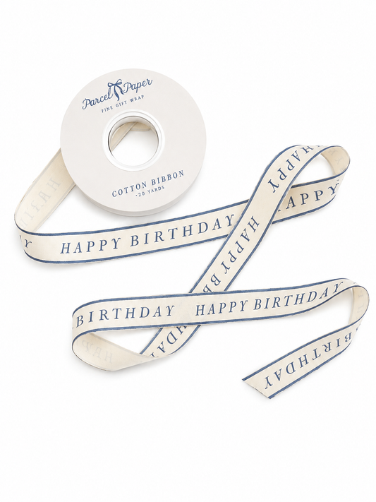 'Happy Birthday' Cotton Ribbon