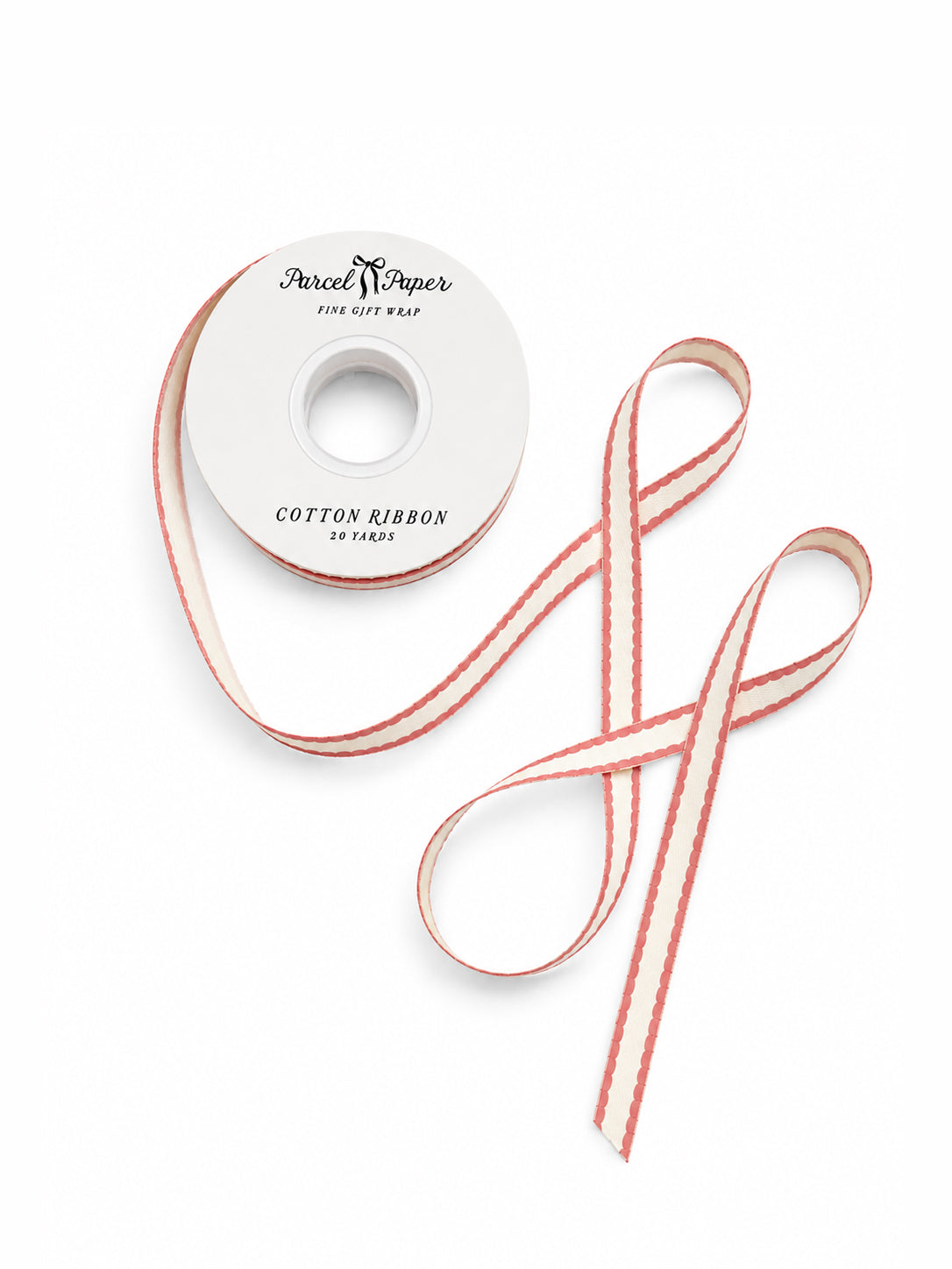 'Rouge Scallop' Cotton Ribbon