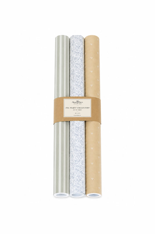 'Tea Party' wrapping paper set